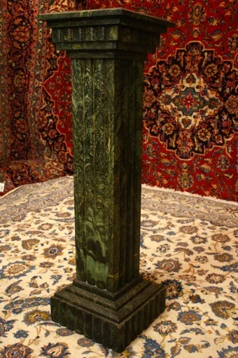 Renaissance Antique Dublin Ireland Green marble pillar