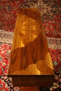 Renaissance Antiques Dublin Ireland V shaped art deco style table 