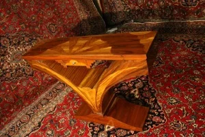 Renaissance Antiques Dublin Ireland V shaped art deco style table 