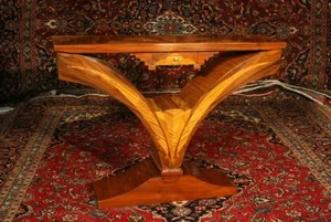 Renaissance Antiques Dublin Ireland V shaped art deco style table 