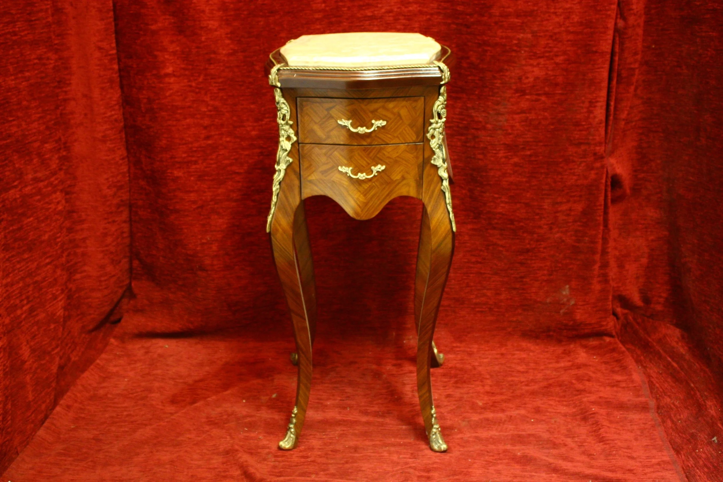 TWO DRAWER TALL OCCASIONAL TABLE
