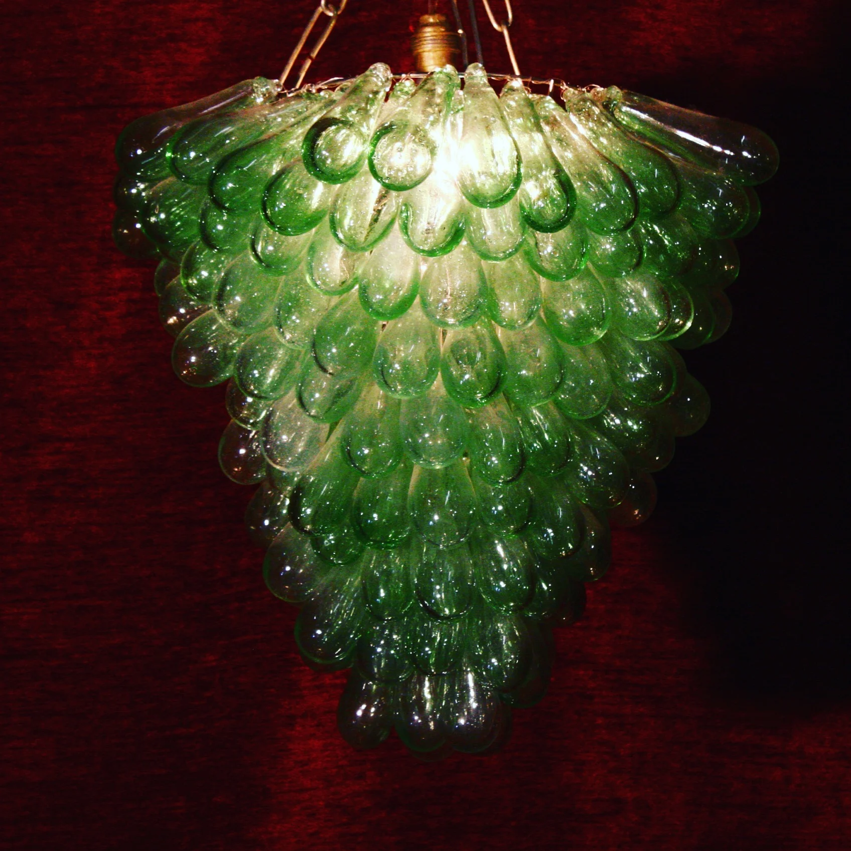 BLOWN GLASS CHANDELIER @€95