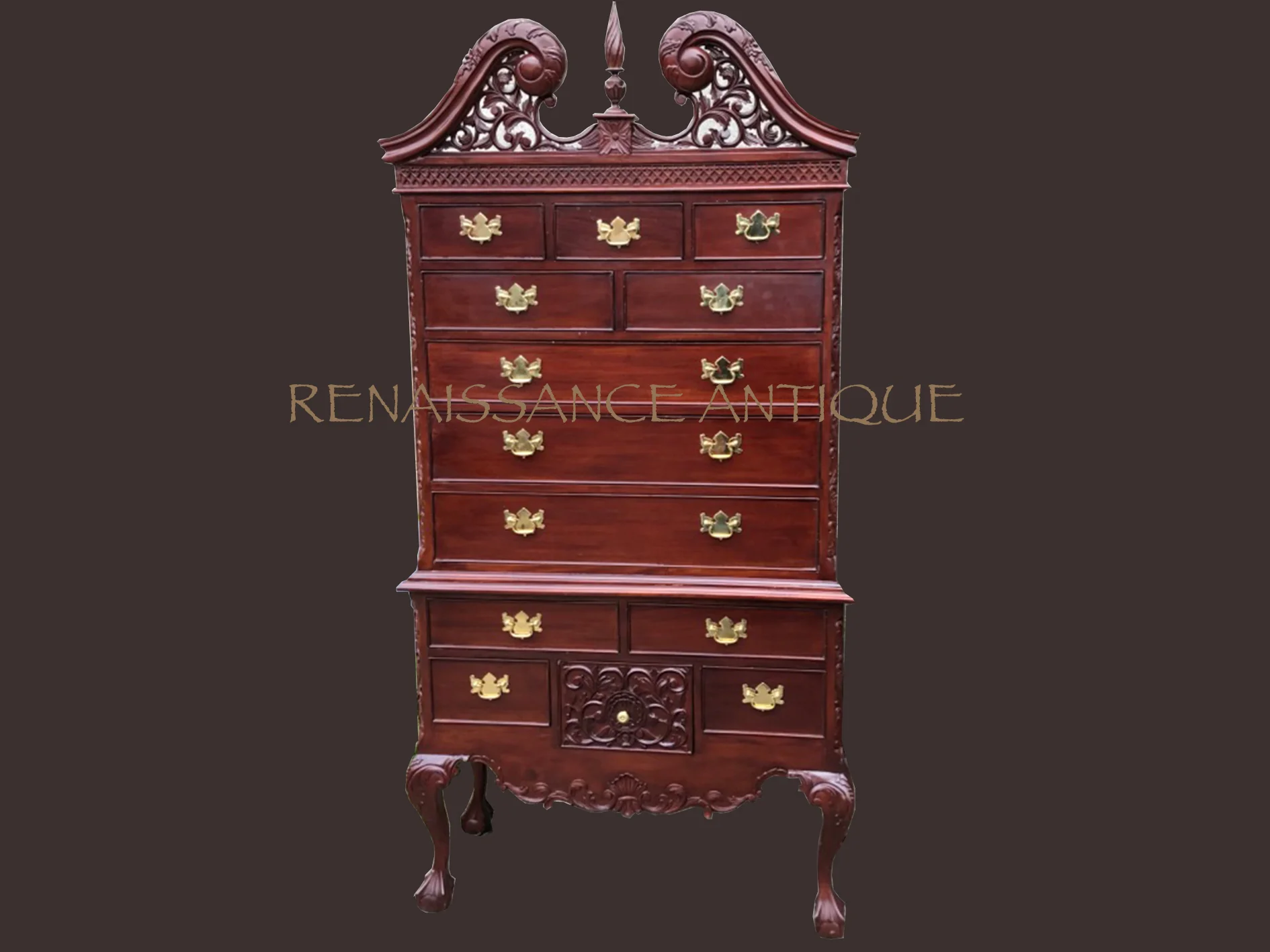 Copy of Large tallboy chest of drawers.. Renaissance Antique Furniture a