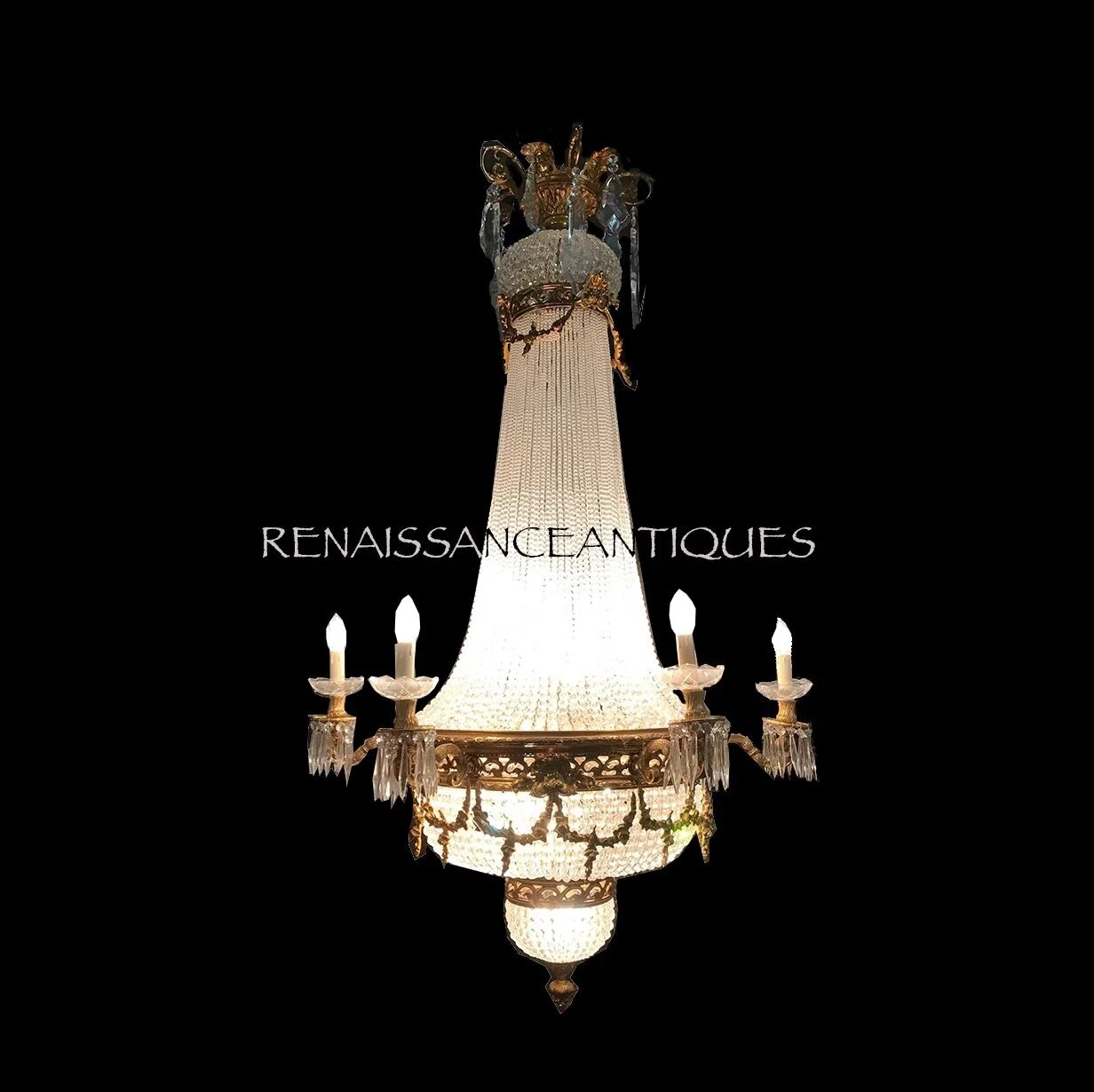 Large-christal-chandelier-Renaissance-Antique-Furniture-Lighting-Warehouse-Dublin-Ireland