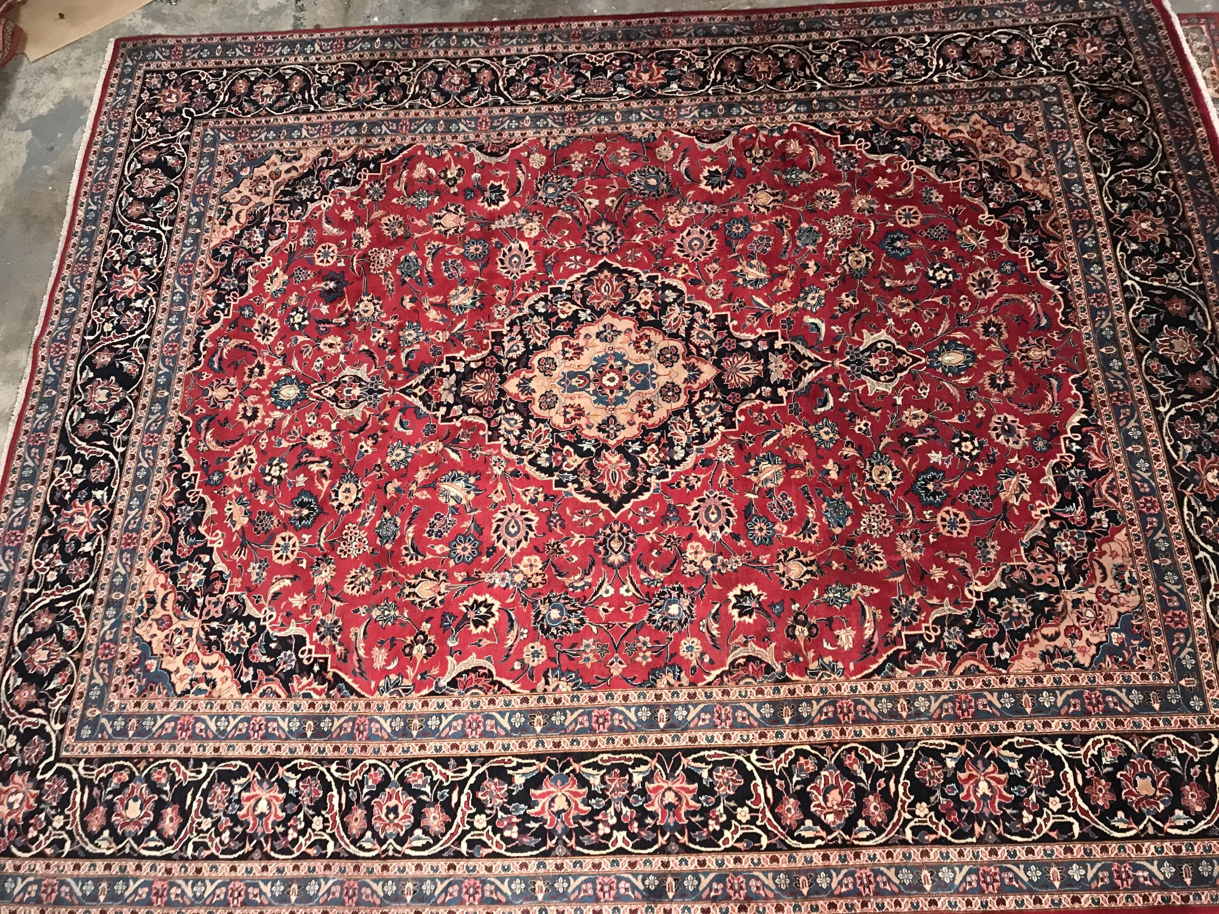 kashan persian carpet Renaissance Antique Furniture and Lighting Warehouse Dublin Ireland
