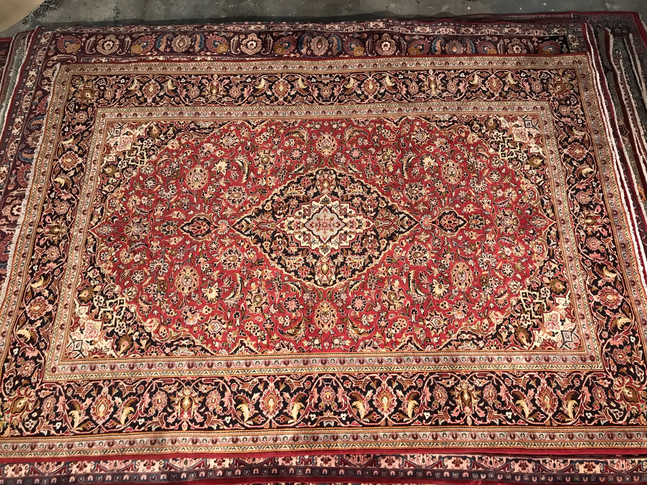 Kashan persian carpet Renaissance Antique Furniture and Lighting Warehouse Dublin Ireland