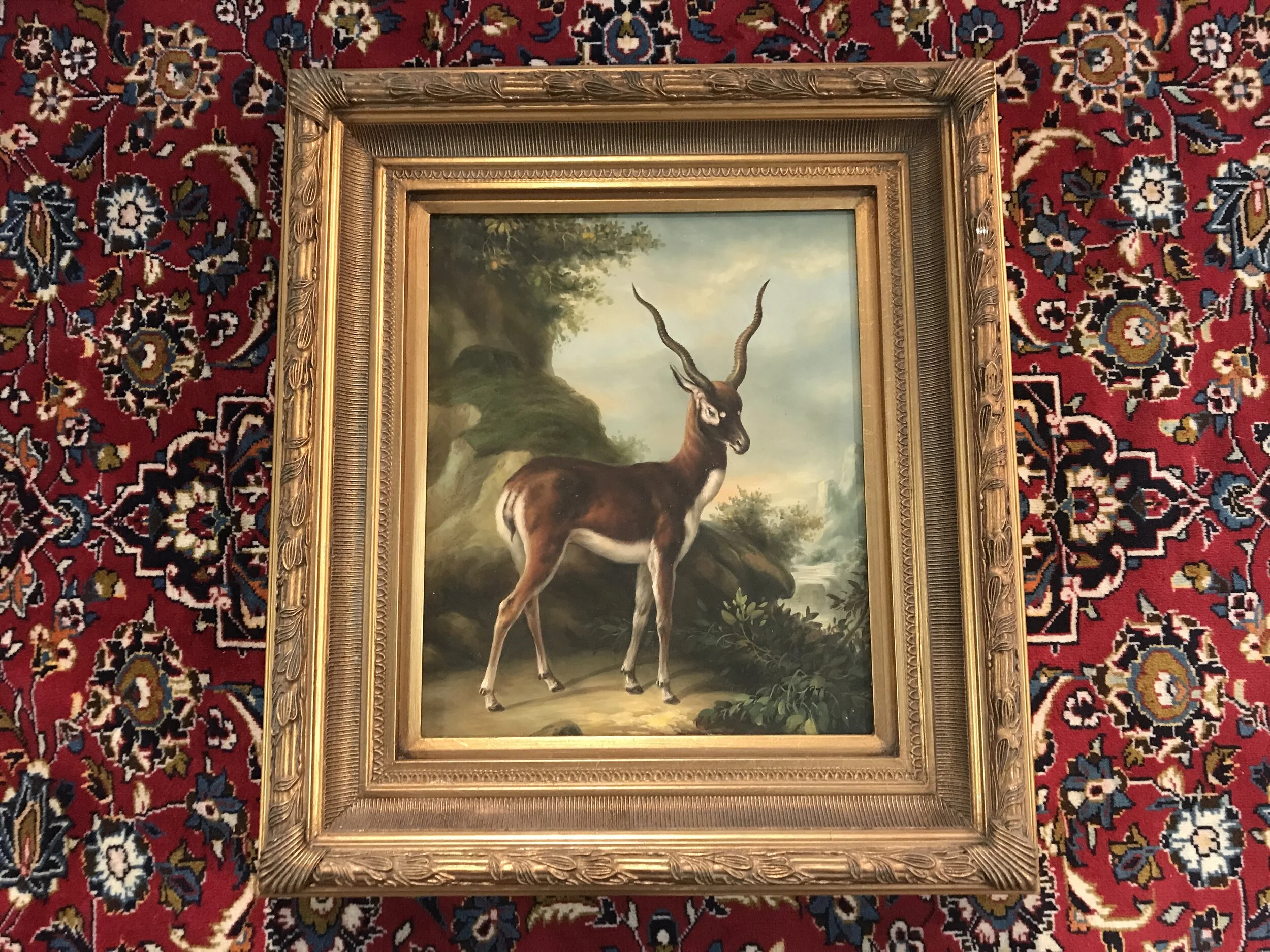 Antelope painting Renaissance Antique Furniture and Lighting Warehouse Dublin Ireland