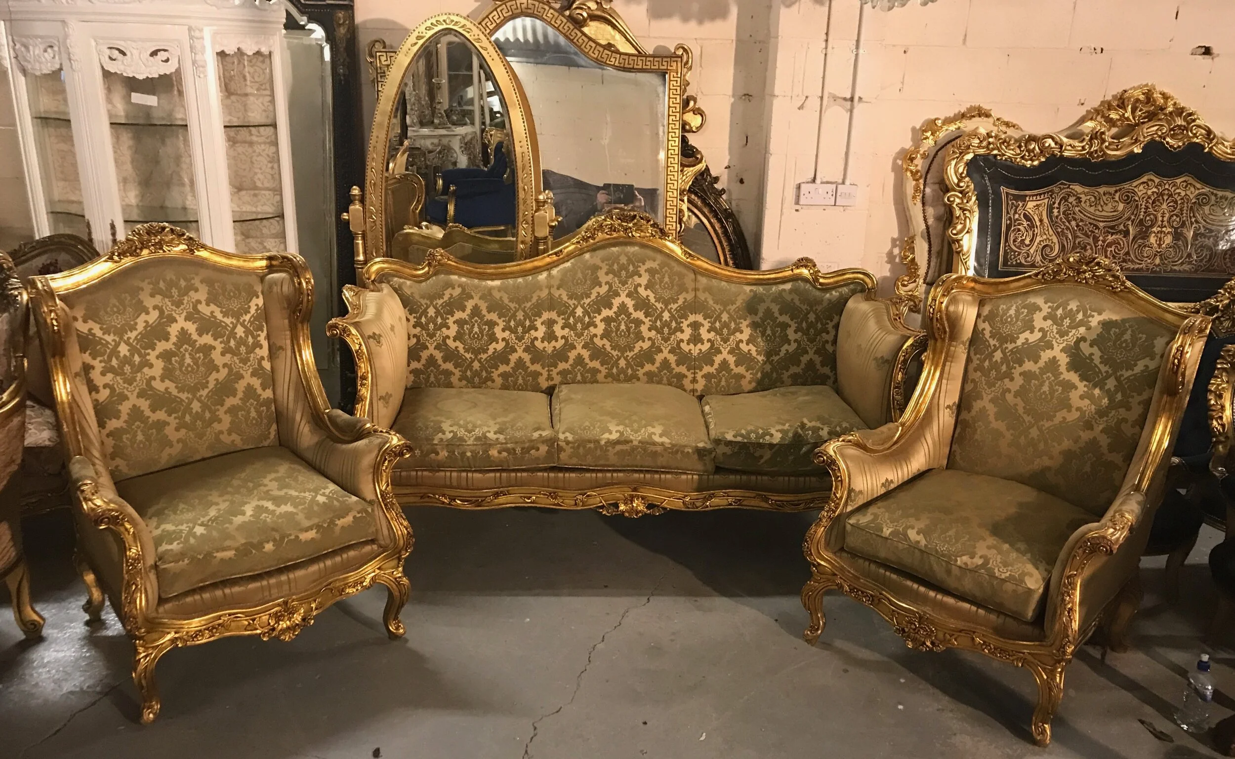 reasonably priced salon set Renaissance Antique Furniture and Lighting Warehouse Dublin Ireland