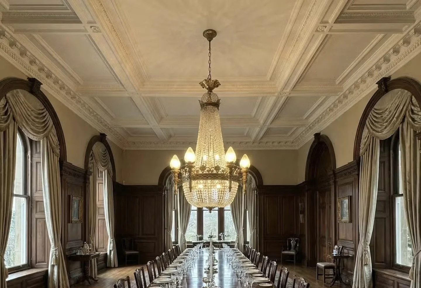 Large chandelier with some age