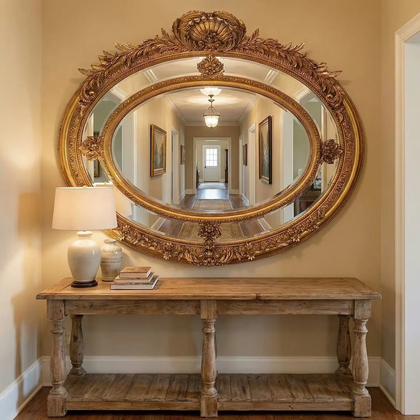 Fantastic very large antique style mirror