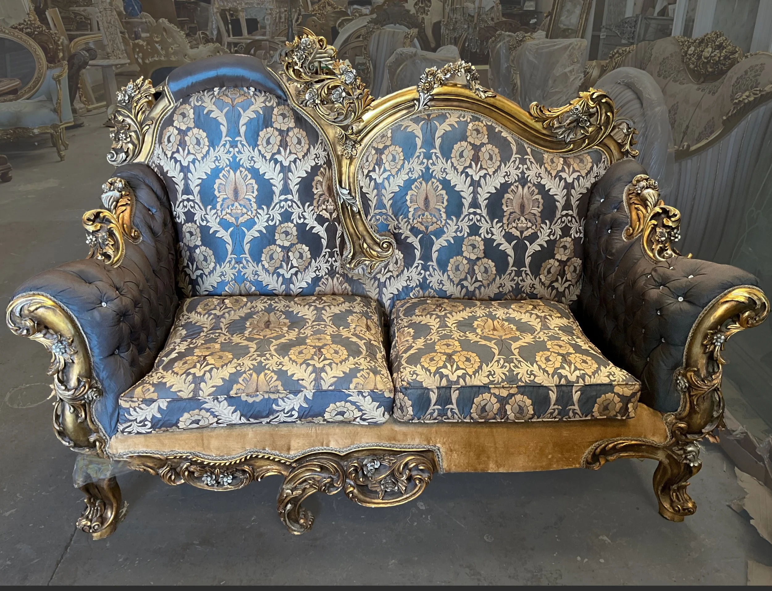 Gilt gold sofa 2 seater.jpeg