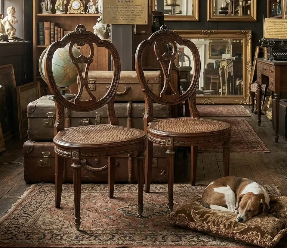Very nice pair of chairs Brass ormolu chairs