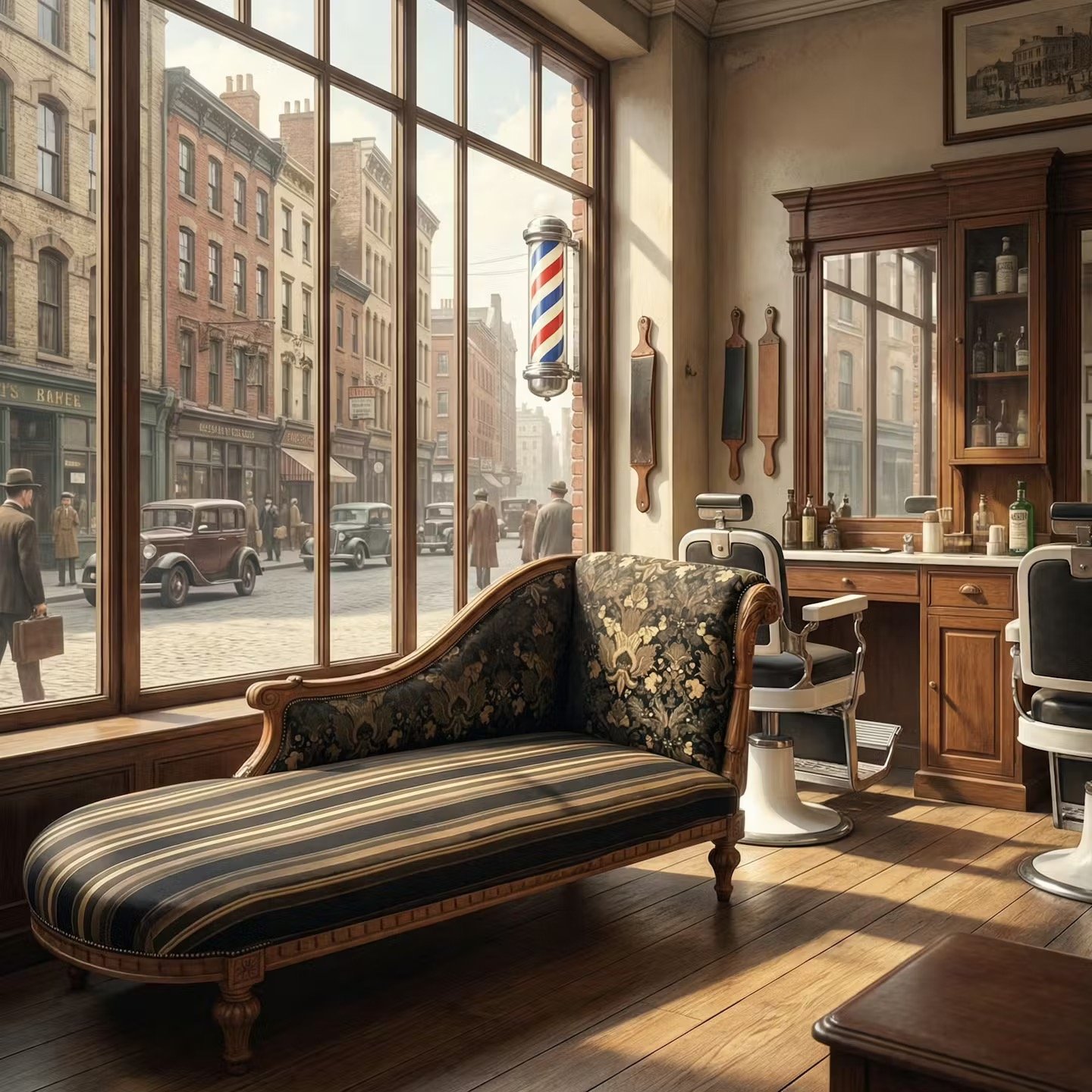 Large chaise long with high quality material.