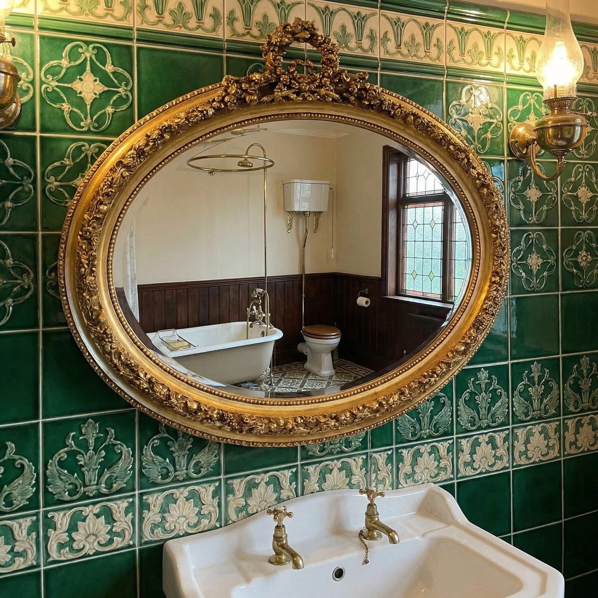 Nice quality medium sized oval mirror