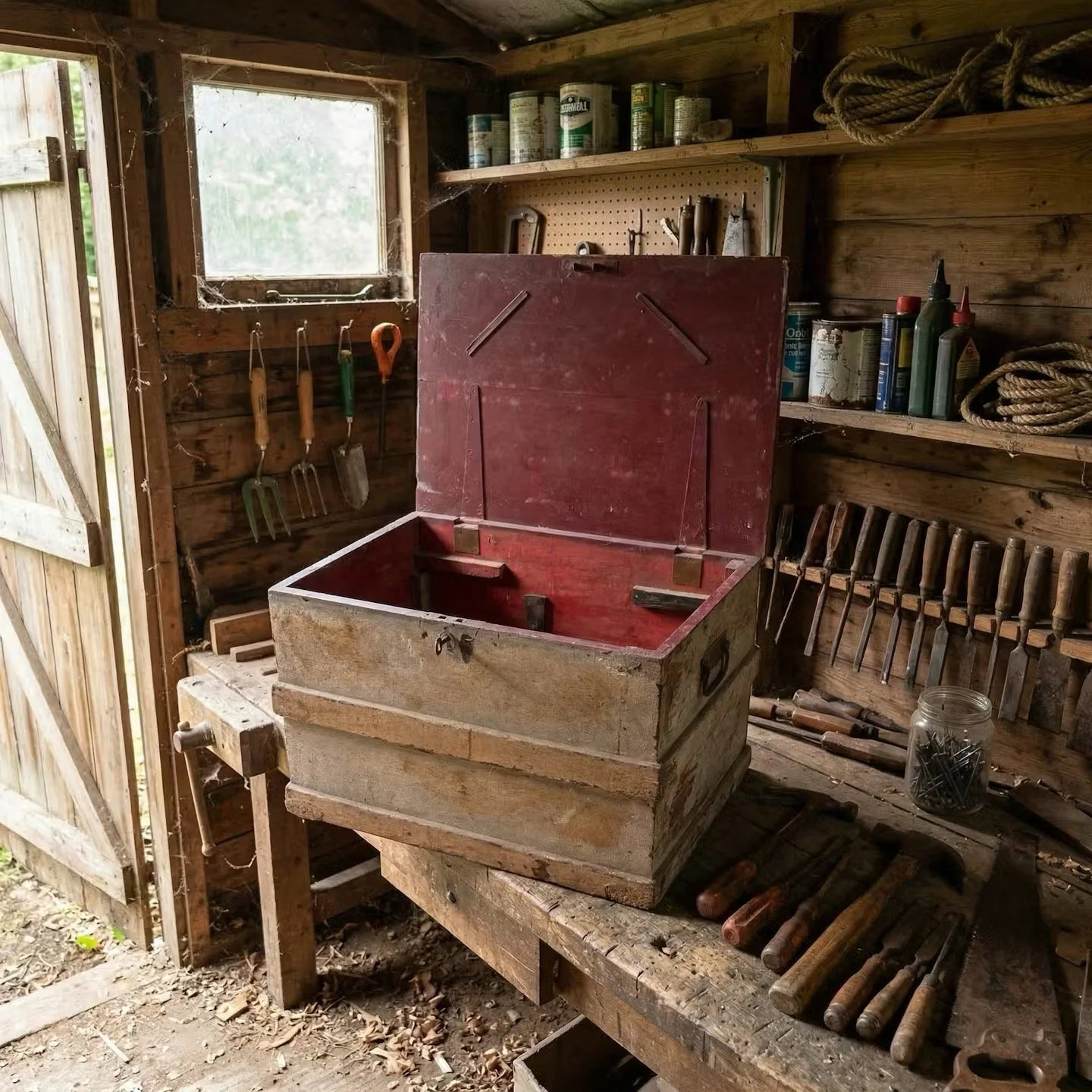 really nice old tool chest