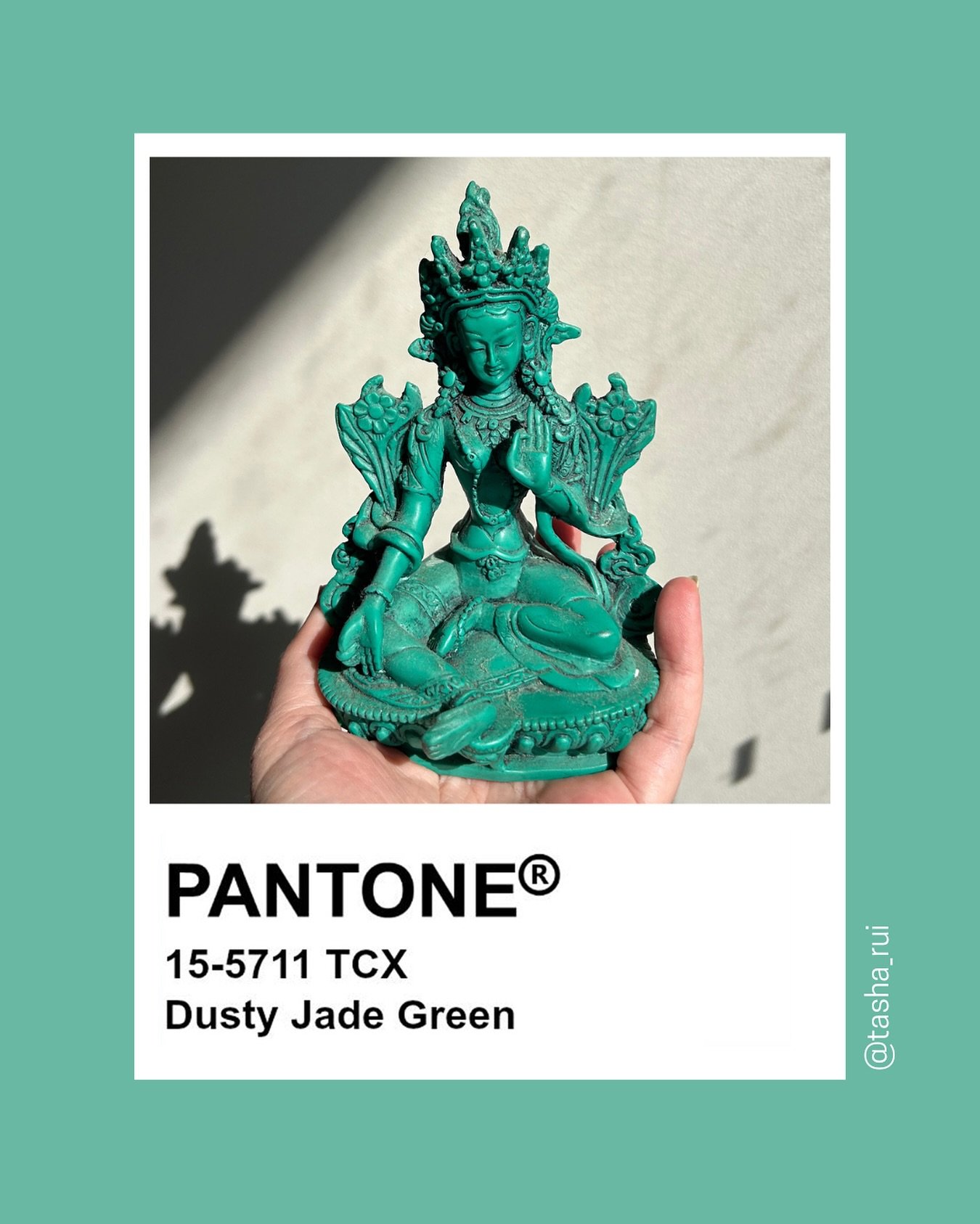 Embracing the serene beauty of Nepal&rsquo;s green jade Tara, @tasha_rui we&rsquo;re crafting enchanting swimwear prints that capture the essence of nature&rsquo;s tranquility. Stay tuned as we infuse this mesmerising @pantone hue into our upcoming T