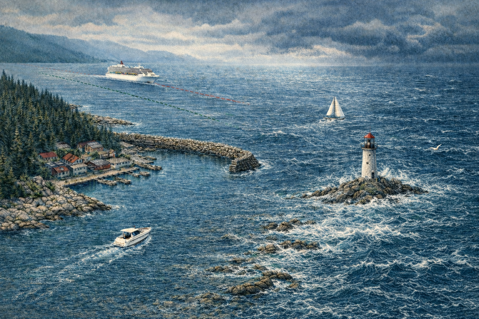 The Harbour, the Masks and the Call of the Sea