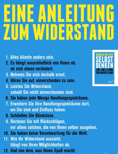 Buchempfehlung: Selbst denken - Eine Anleitung zum Widerstand