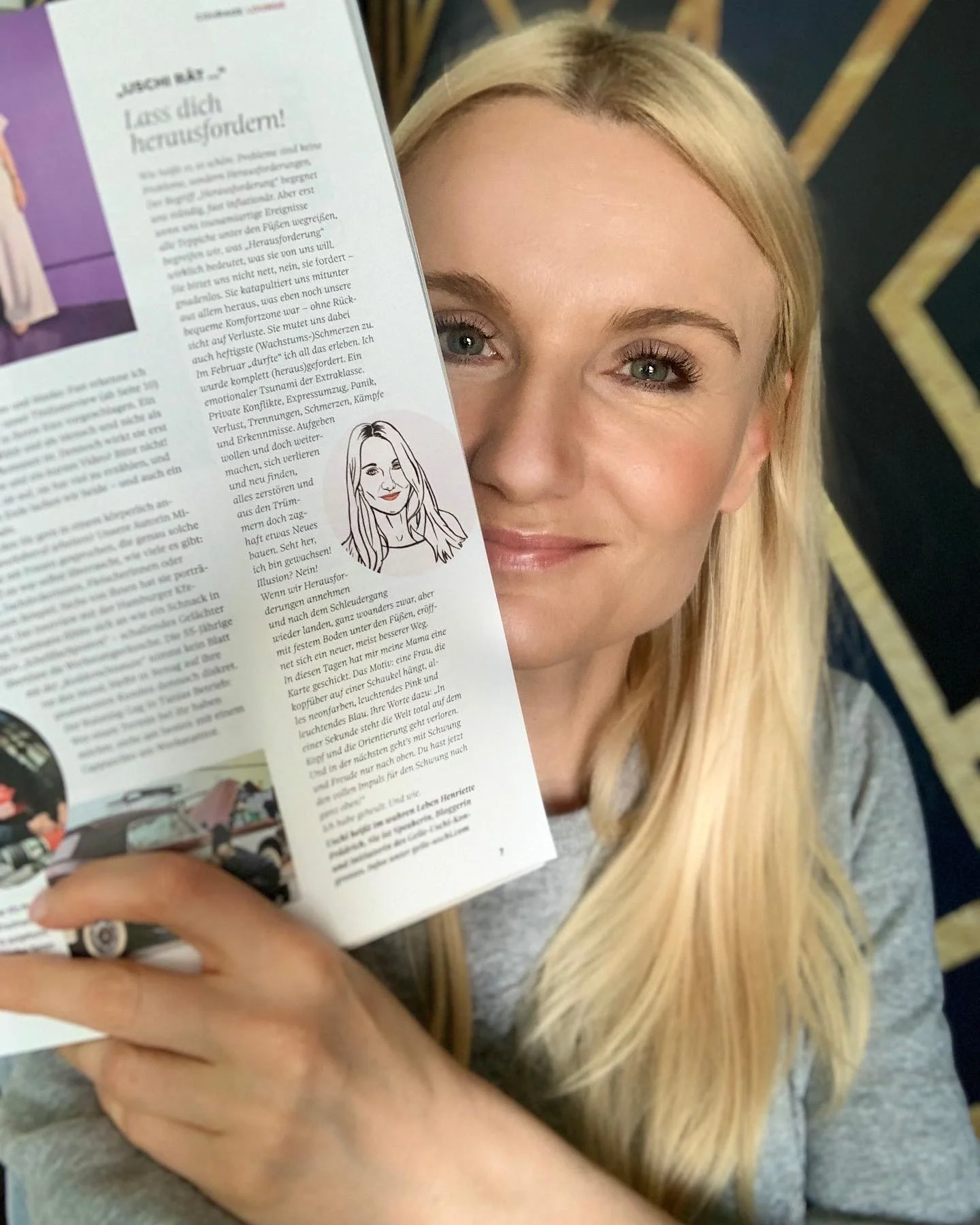 Henriette mit Uschi-Kolumne N°5 im COURAGE-Magazin: Lass dich herausfordern! 