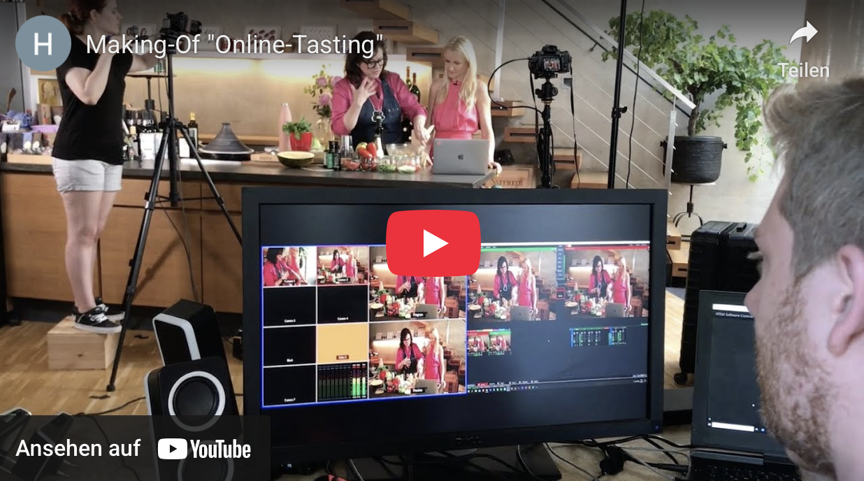Co-Moderation "Online-Tasting-Party" für einen Global Player 