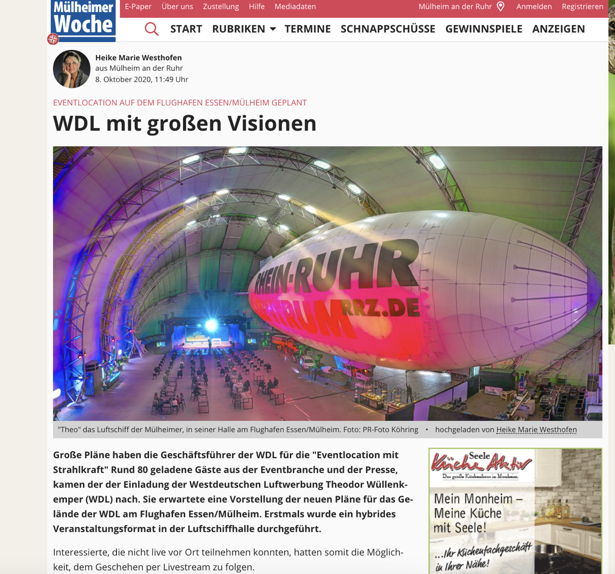 Keynote Locationcheck Flughafen Essen/Mülheim: Events in Corona-Zeiten 