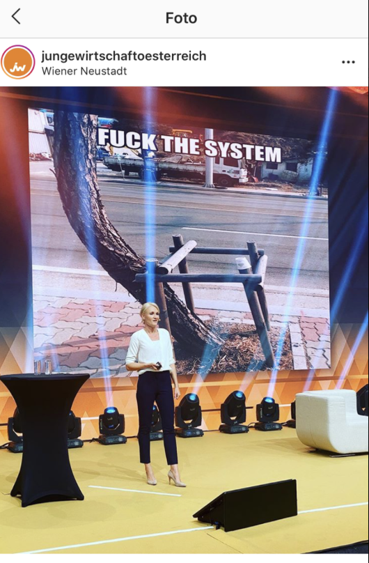 Vortrag beim "JUNGE WIRTSCHAFT ÖSTERREICH SUMMIT" 