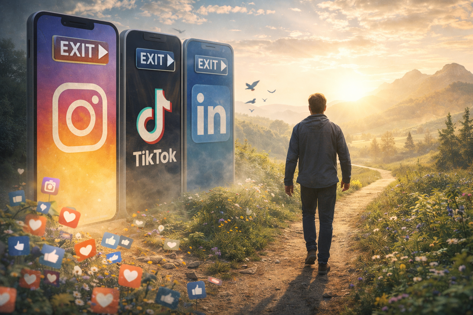 Ich bin dann mal raus: Was wirklich passiert, wenn man Social Media löscht