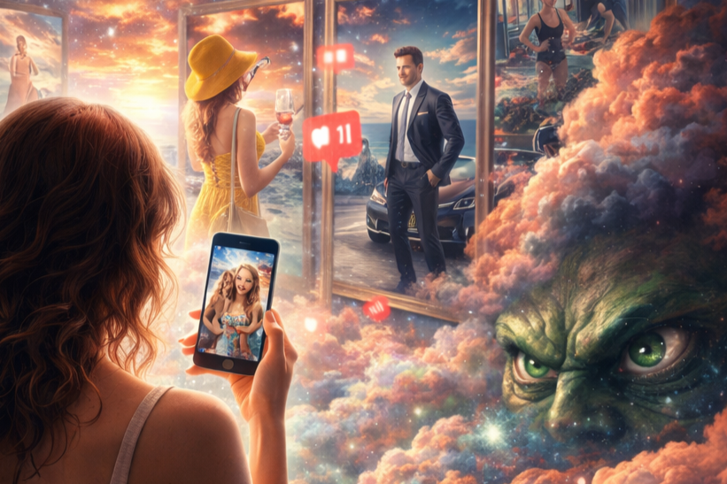 Der neidische Blick nach oben: Warum Social Media unser Glück leise vergiftet