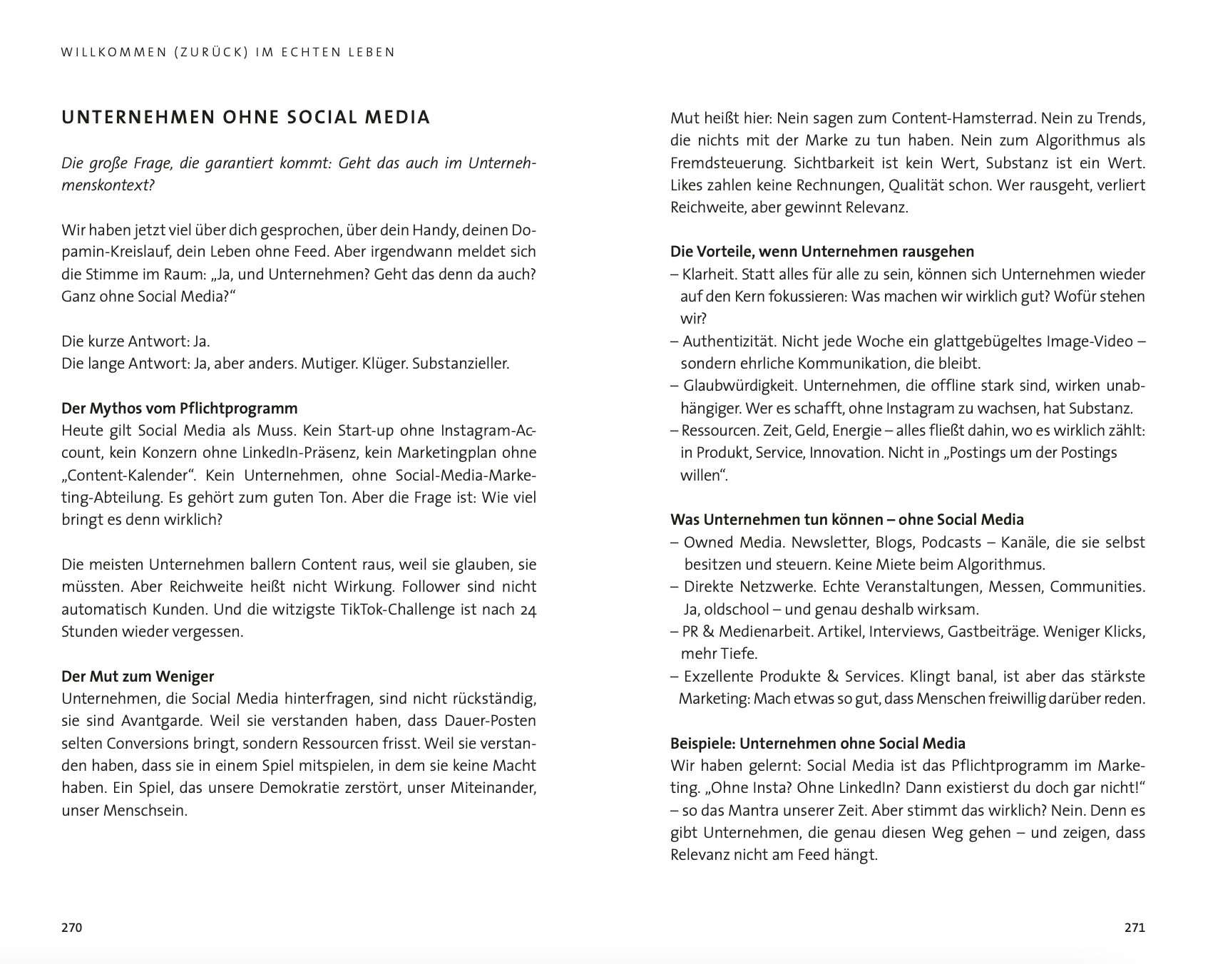 Social Media Exit Buch 