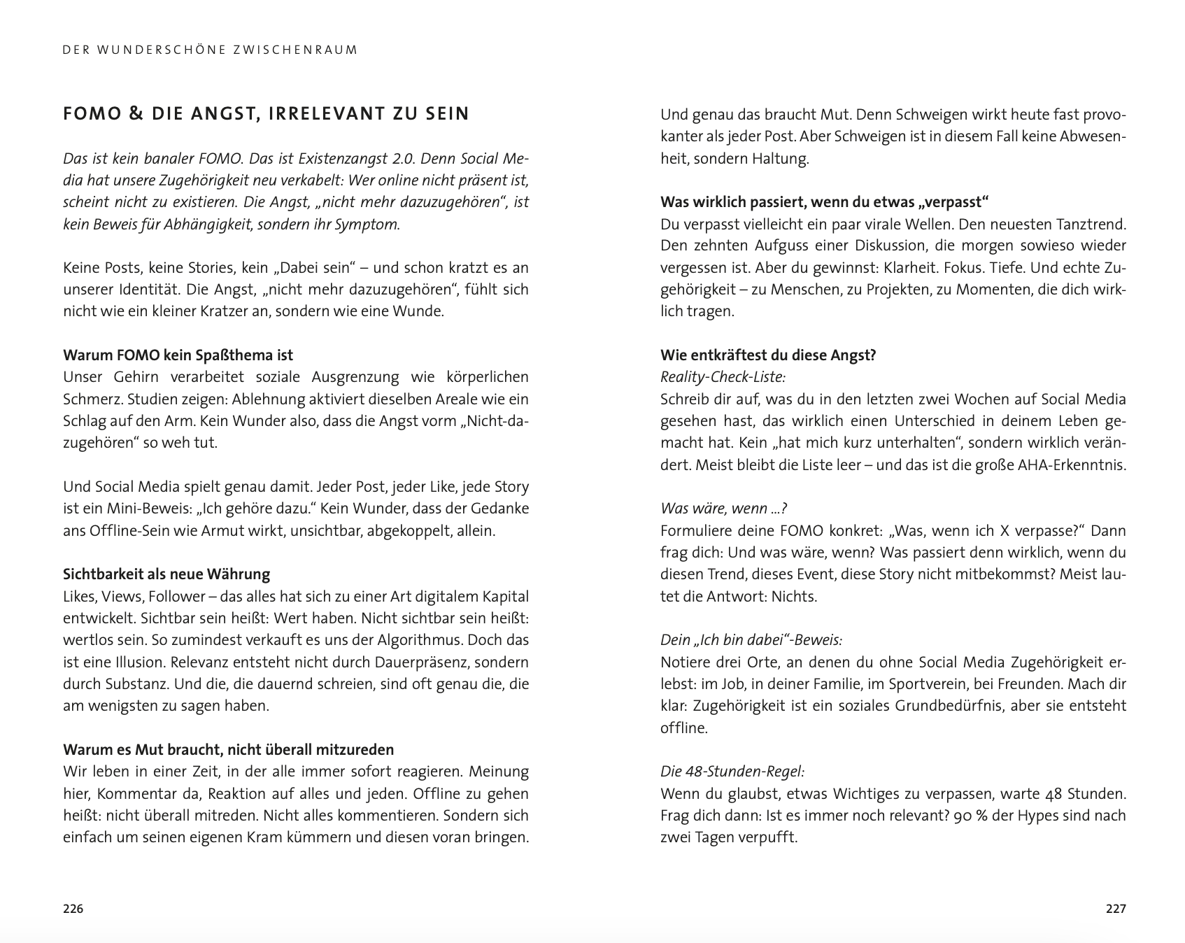 Social Media Exit Buch 