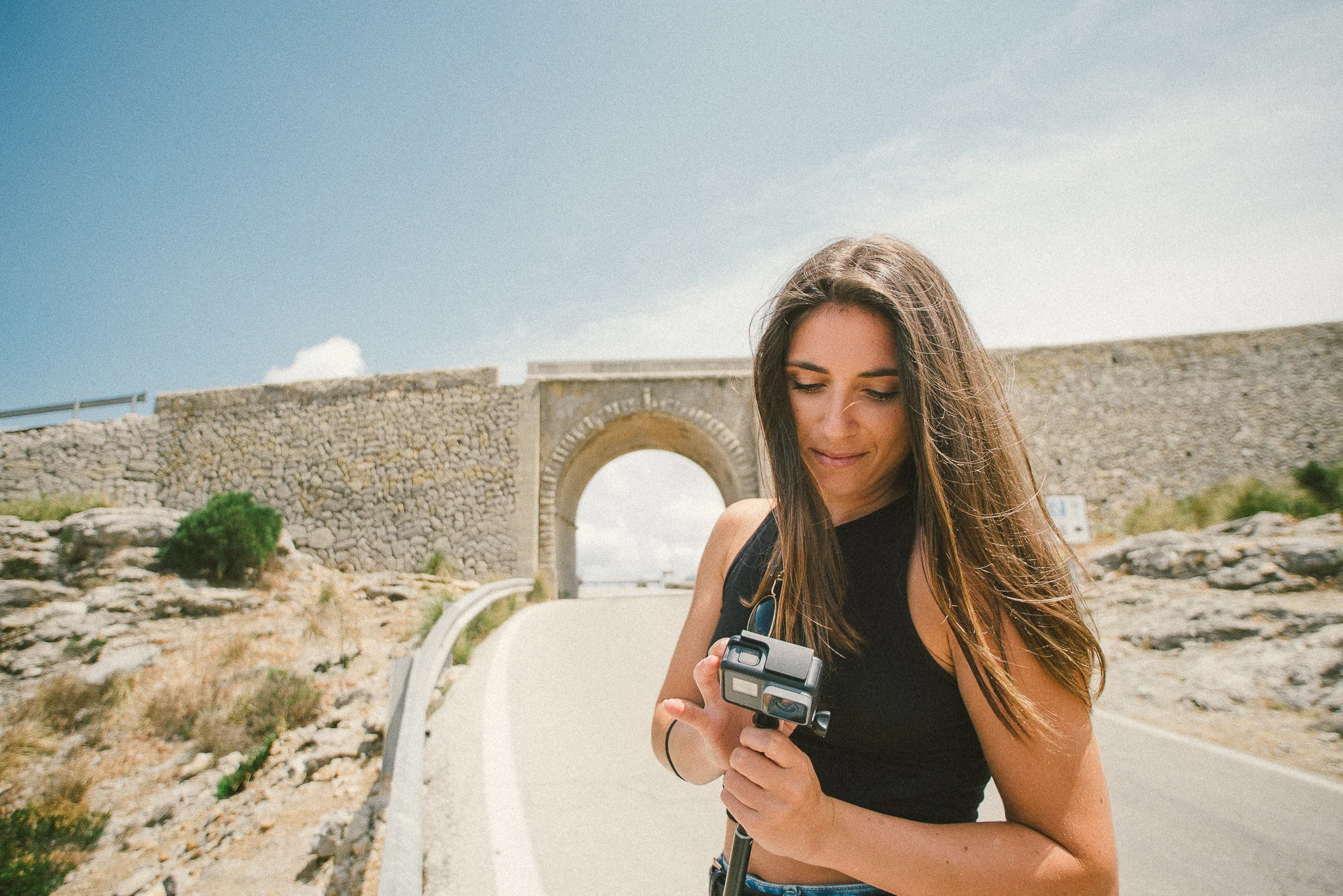 Never underestimate the power of a GoPro! Easy to carry with you everywhere.