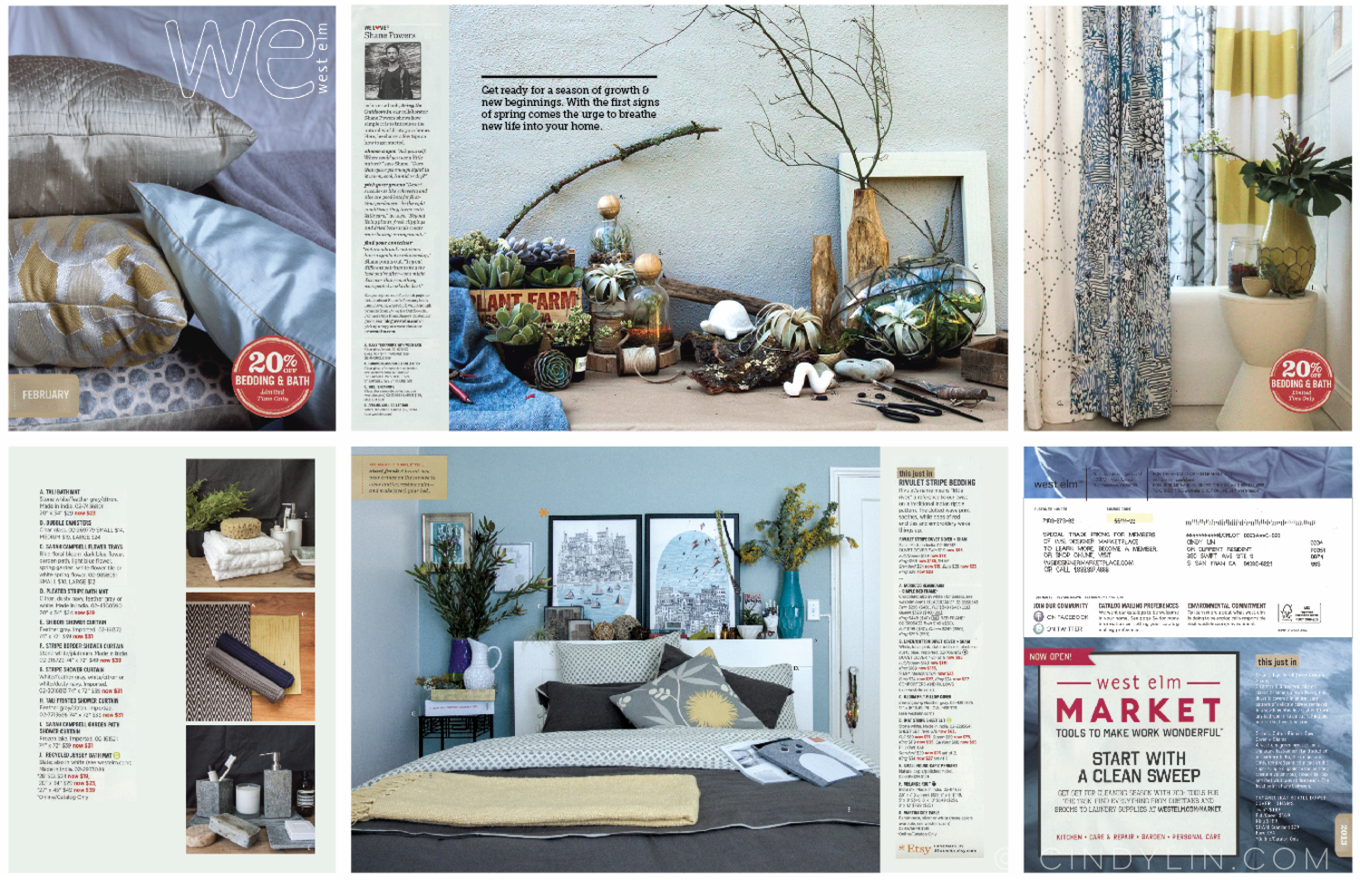 West Elm inspired mock catalog