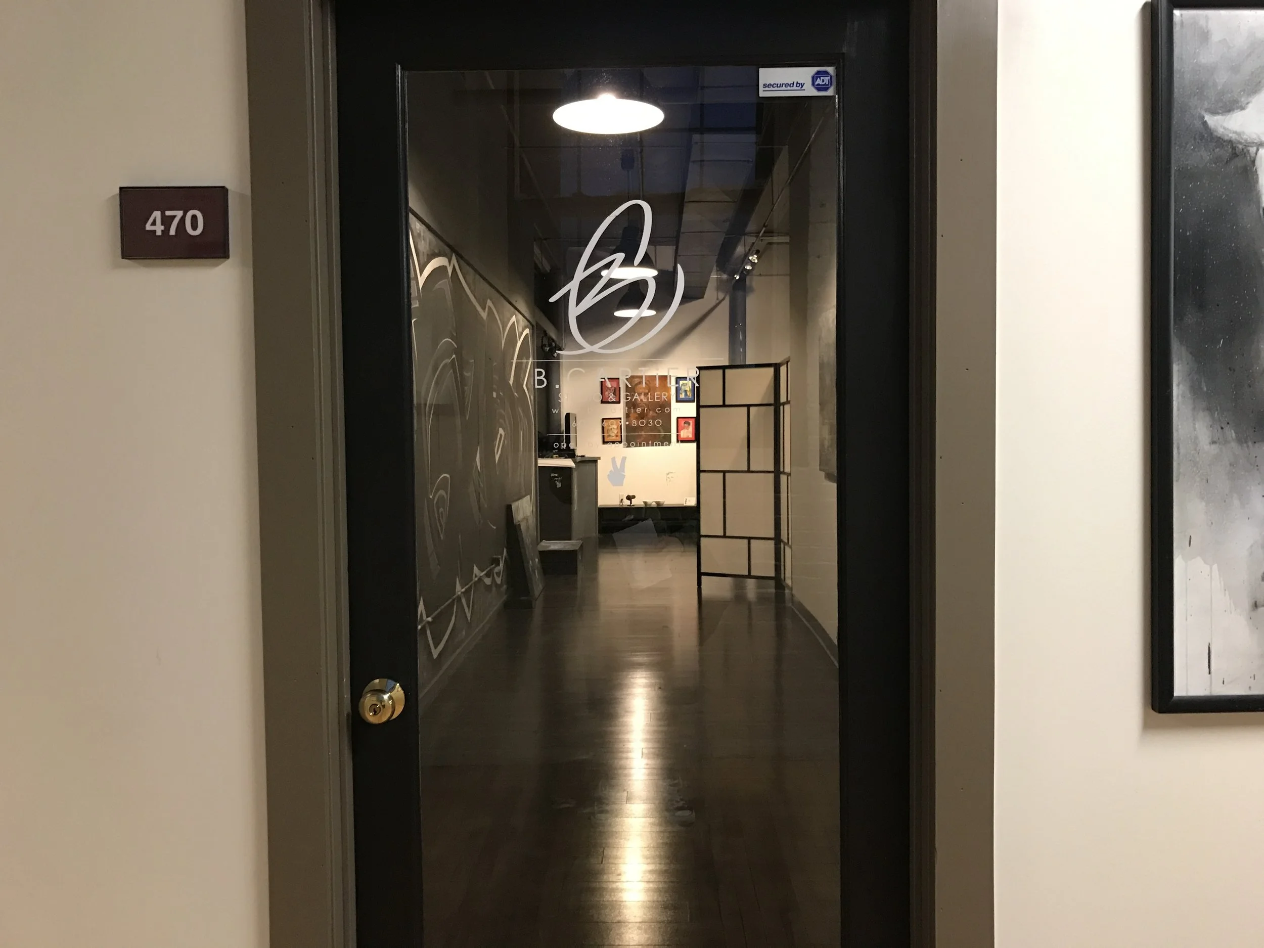  Entrance will have "frosted" glass layer and have my logo. 