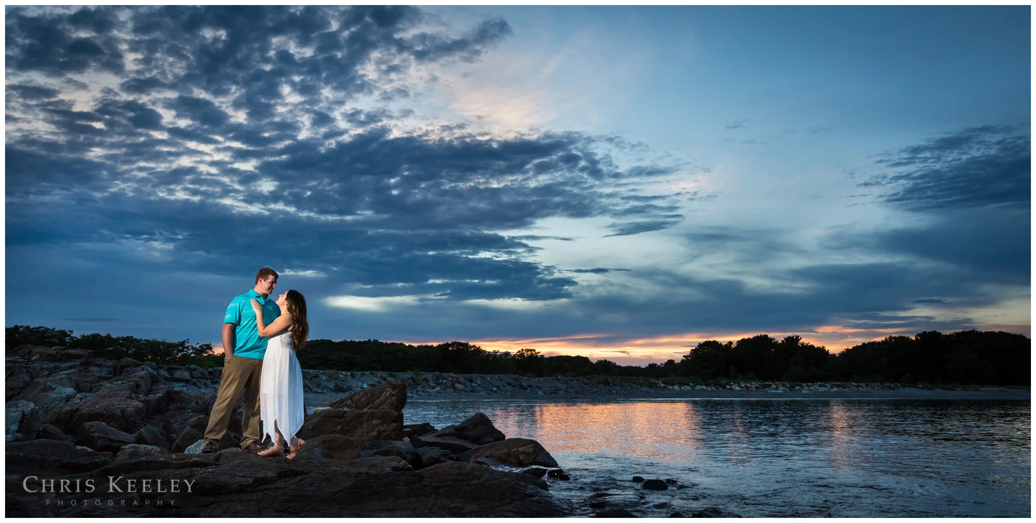 Odiorne Point in Rye, New Hampshire can have amazing sunsets.