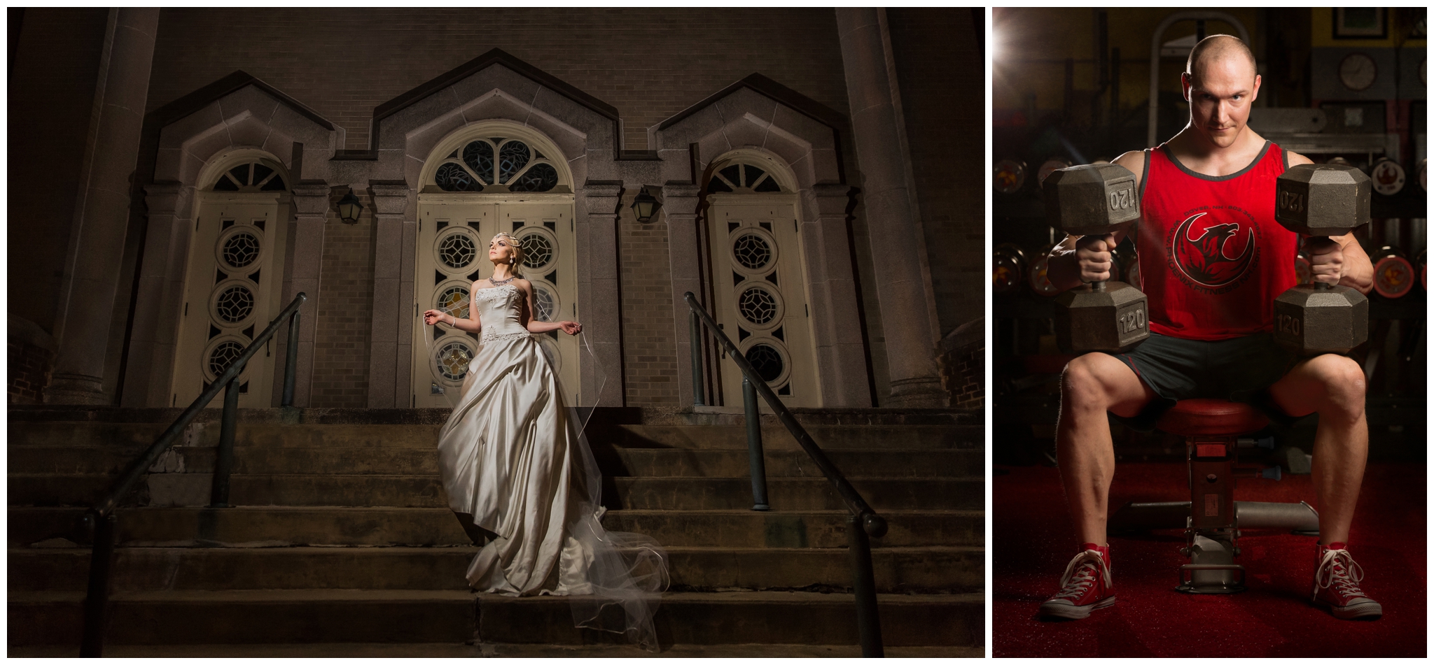 Awesome lighting and backdrops are a hallmark of the artwork created at Chris Keeley Photography. Let's combine the fashion of wedding photography and the dramatic lighting of fitness photography to create epic senior pictures. 