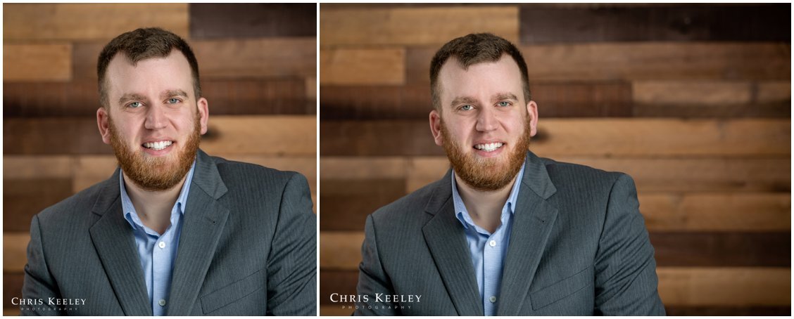  Having a professional headshot that makes you relatable is essential. And here in New Hampshire, everyone loves a little rustic touch —  and this barnboard background is always a hit! Shedding the tie is always a good idea. Who doesn’t love a good b