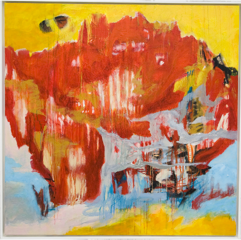 Con anima a cry lic on canvas 140X140cm