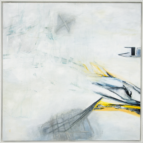 A mezza voce a cry lic on canvas 140X140cm