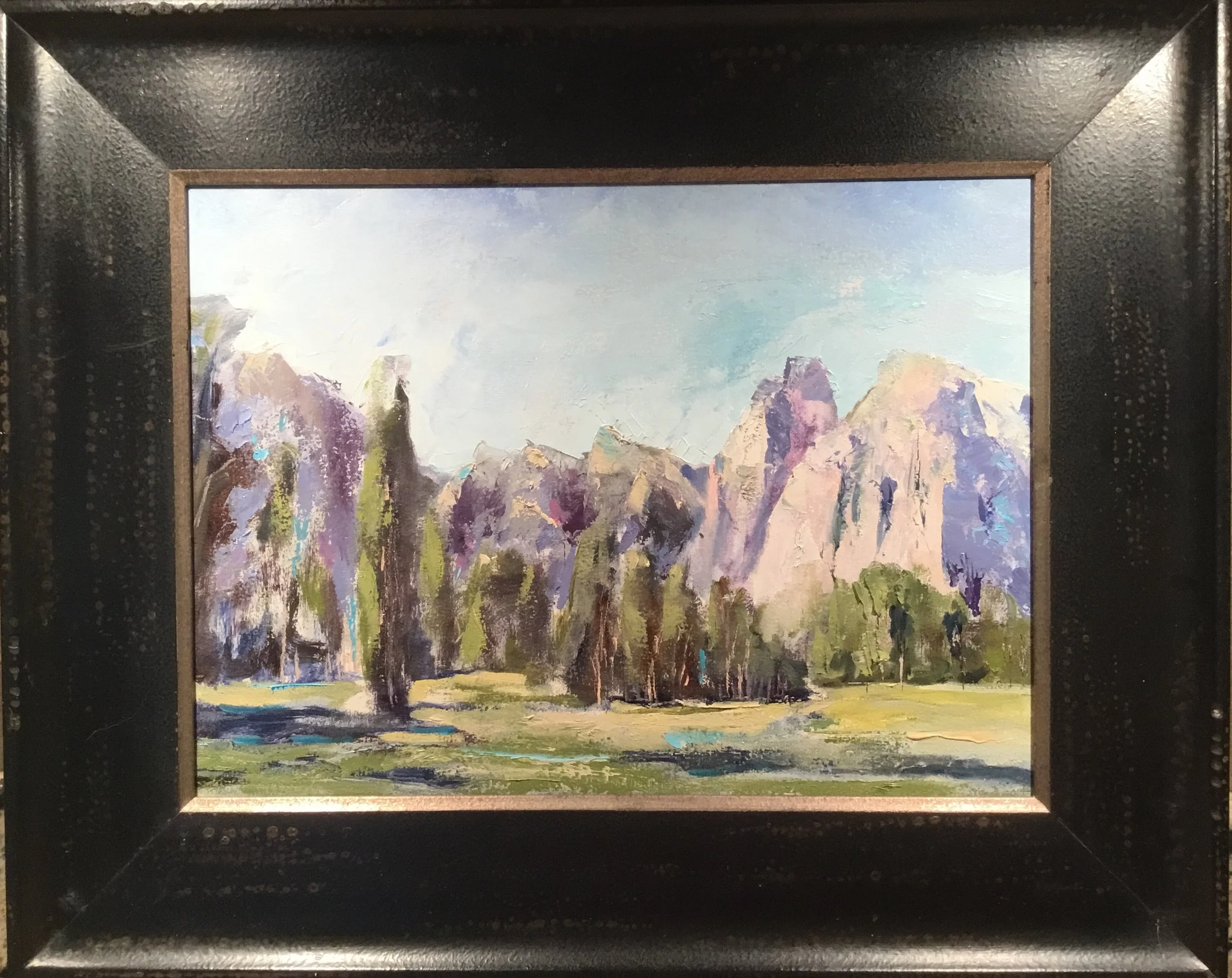 "Finding me in Yosemite" 8 x 10" custom Italian wood frame. $250.