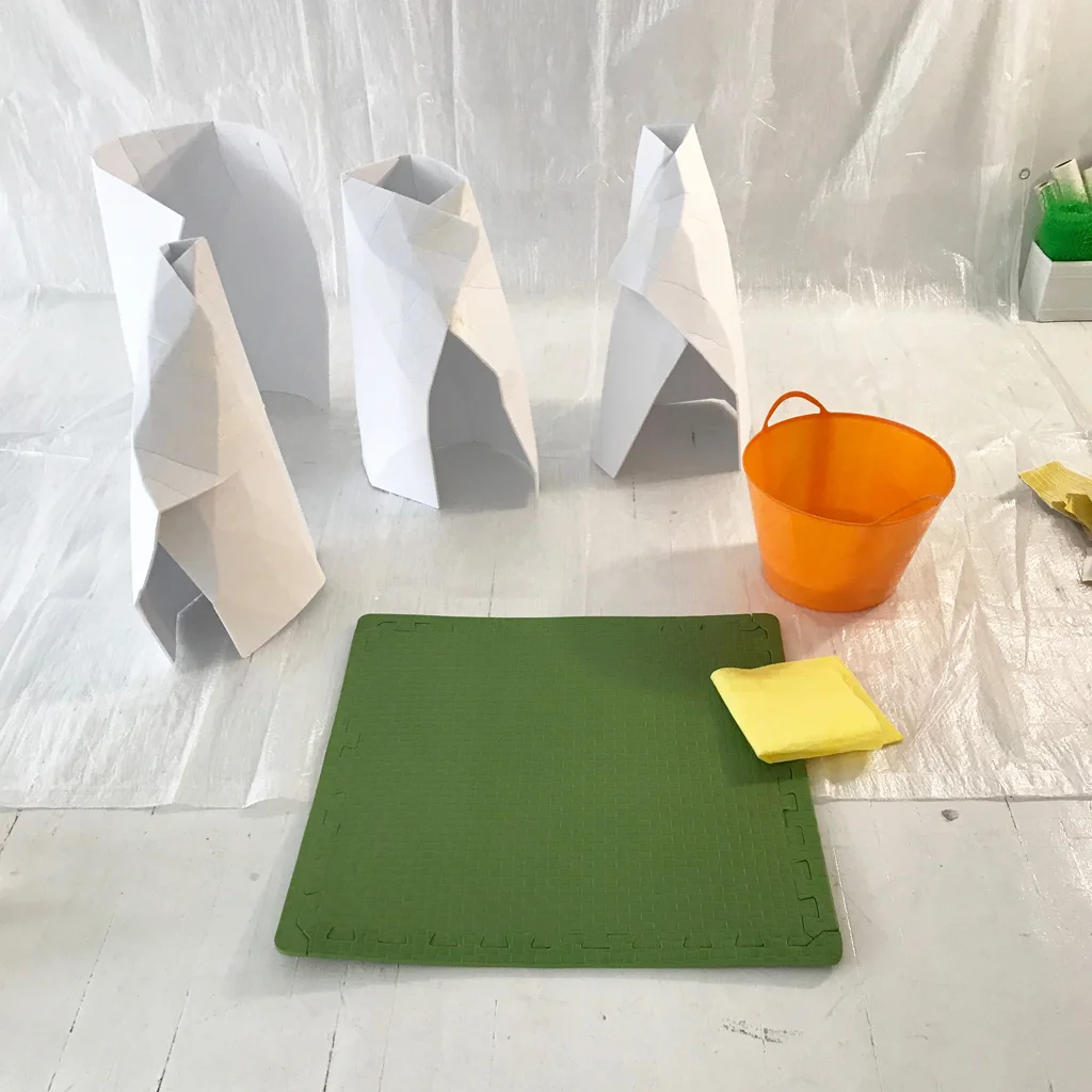 Préparation : objets en production.
