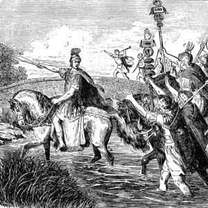 Julius caesar crossing the rubicon