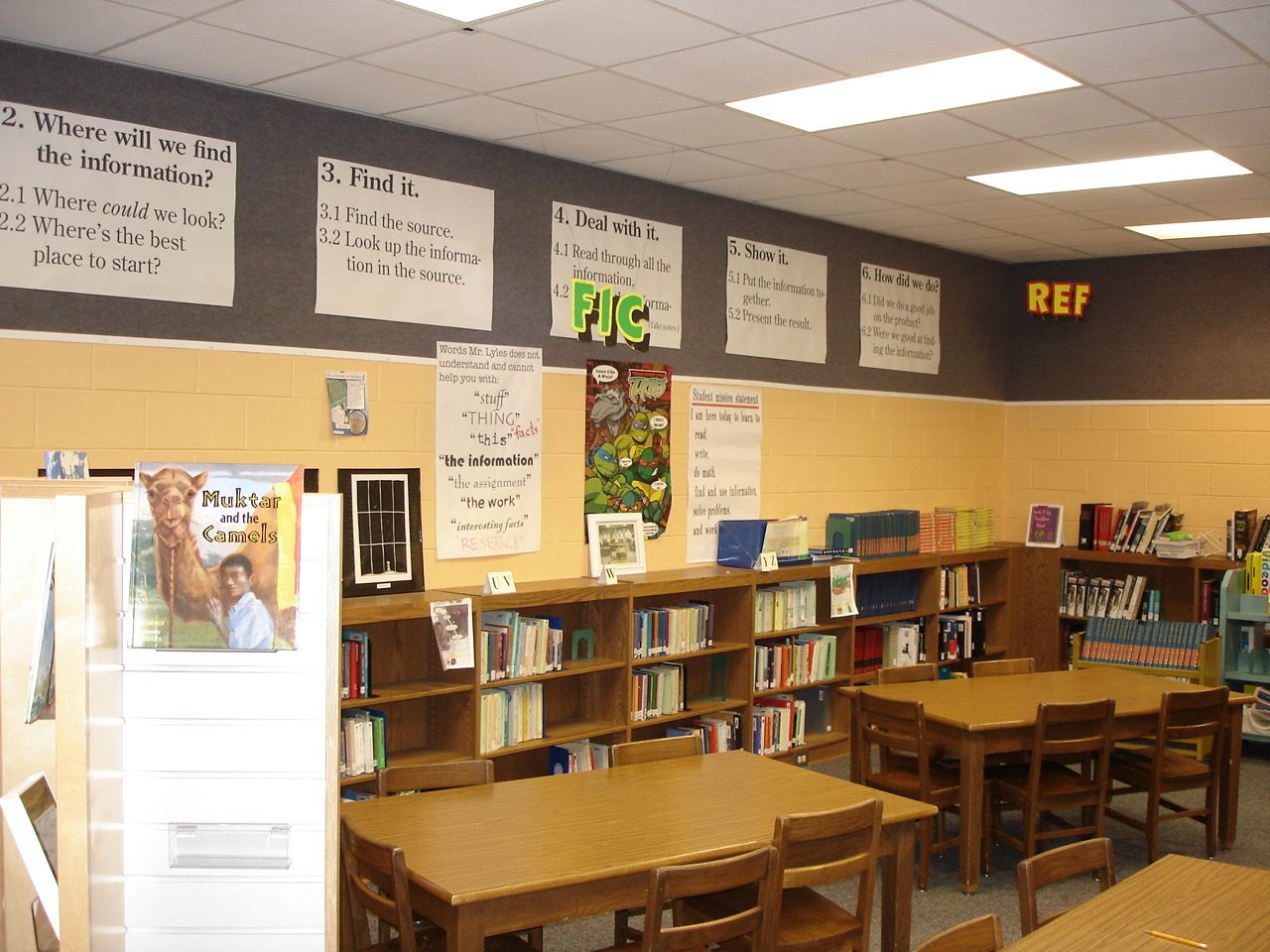 My media center at Newnan Crossing Elementary, back in the day…