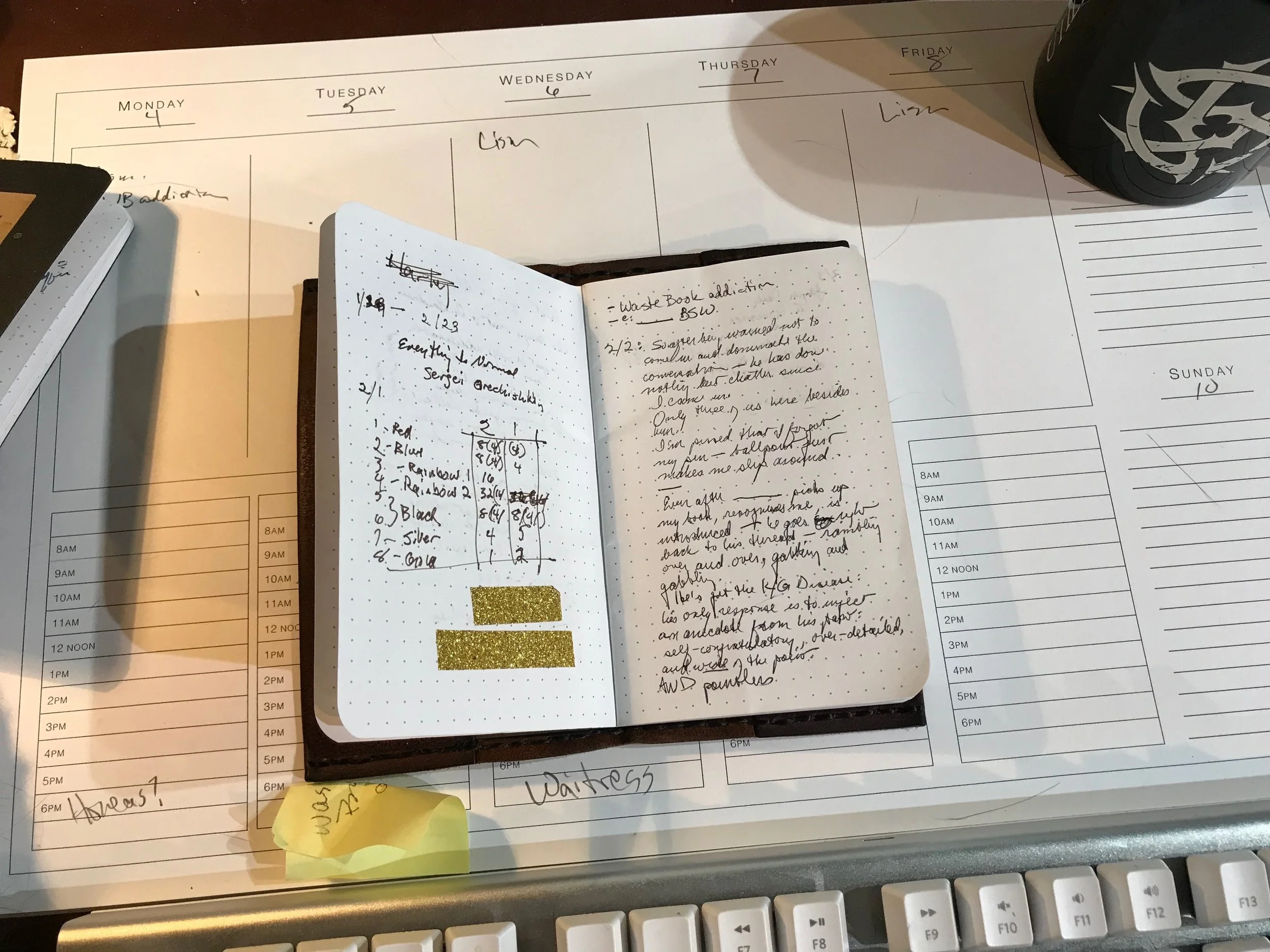 My current WASTE BOOK