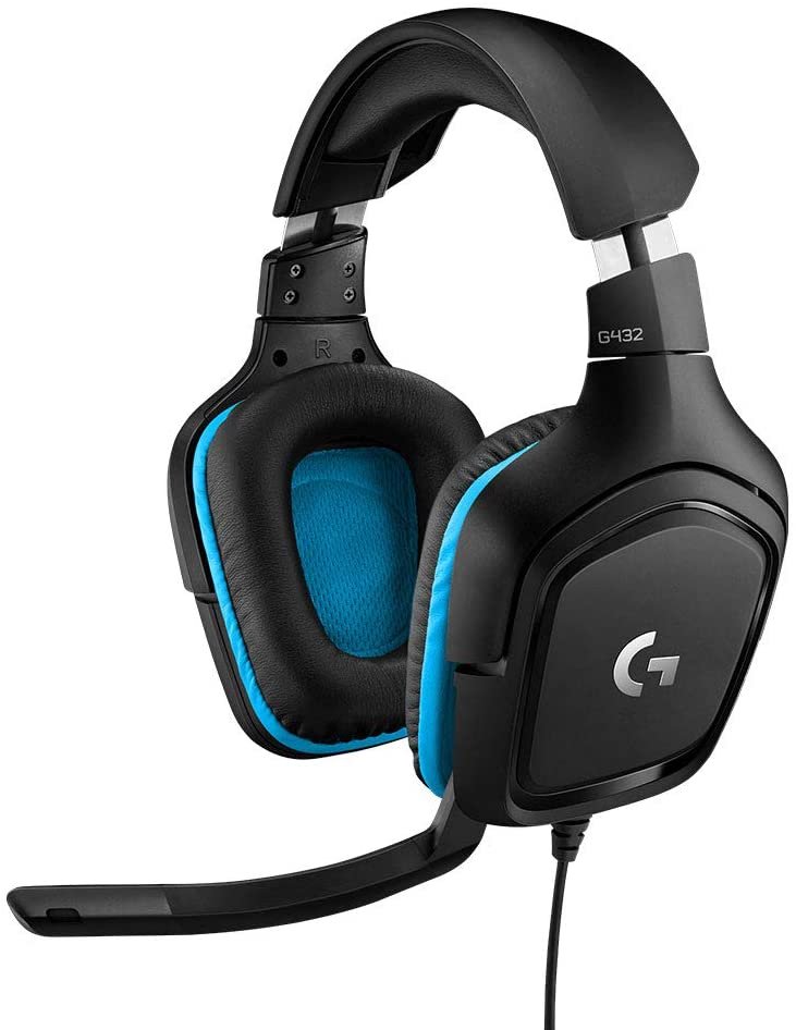 Logitech G432 Wired Gaming Headset, 7.1 Surround Sound, DTS Headphone