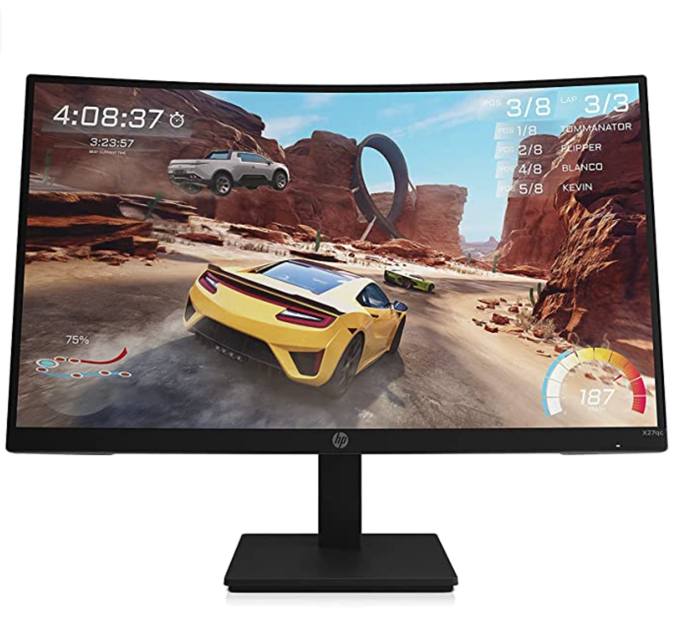 "NEW" - HP X27qc Curved Gaming Monitor, 165Hz, VA, Full HD (2560 x 1440)