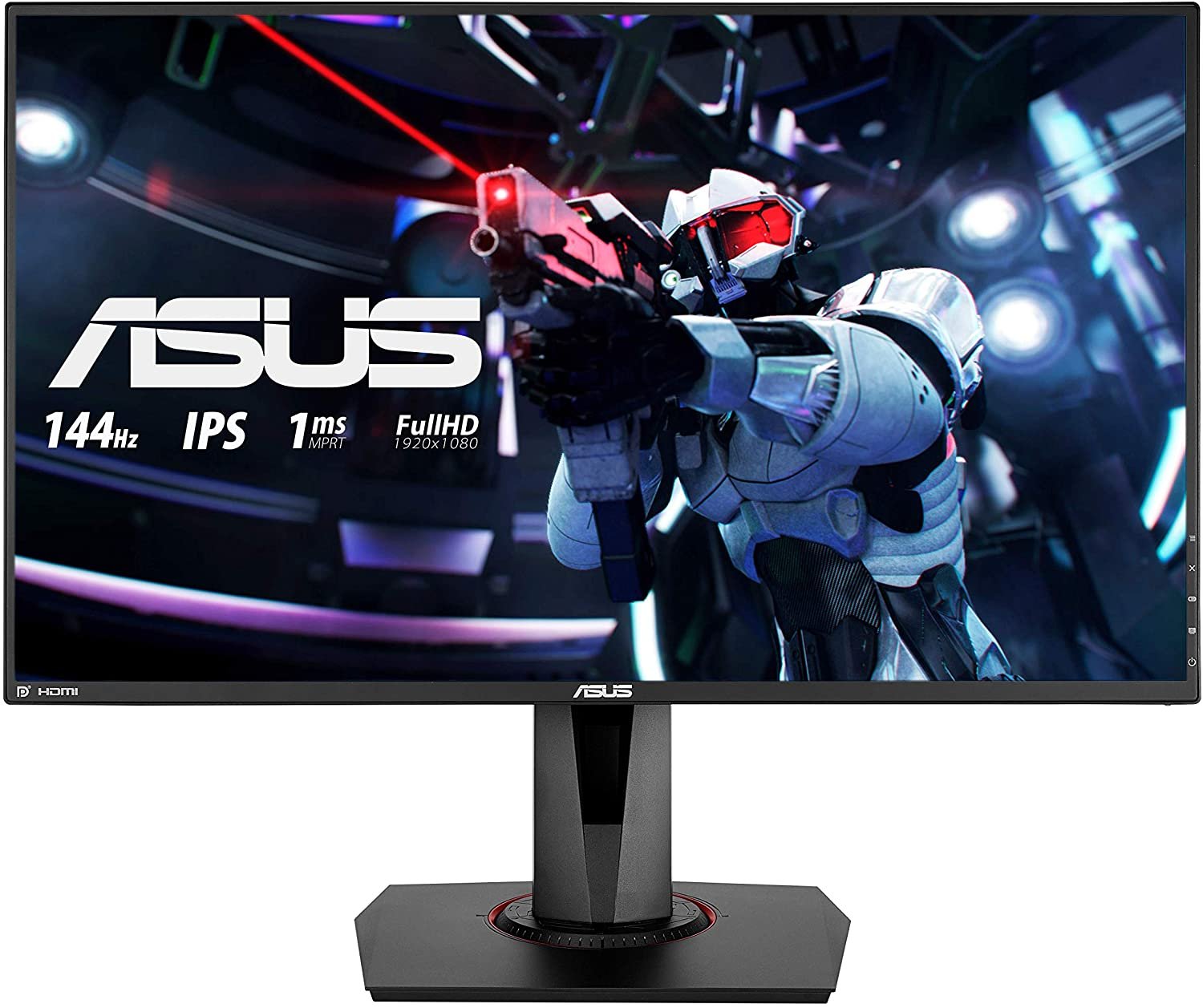 ASUS VG279Q, 27 InchFHD (1920 x 1080) Gaming monitor, IPS, up to 144Hz, 1ms MPRT, DP, HDMI, DVI, FreeSync