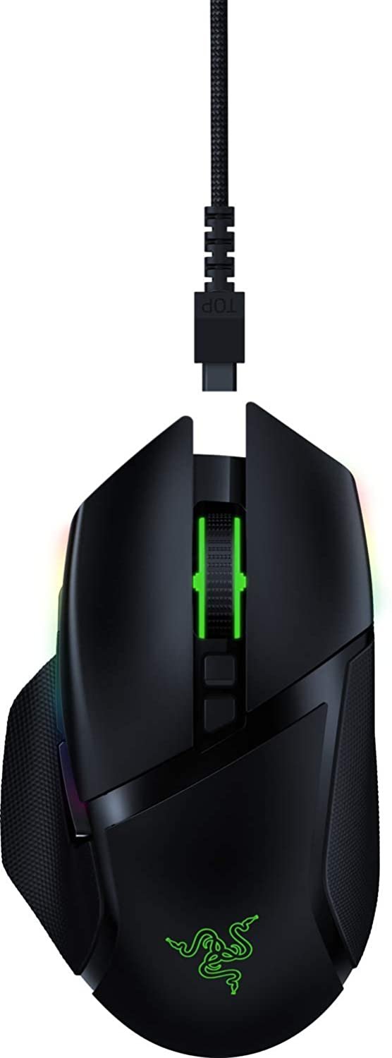 Razer Basilisk Ultimate - Wireless Gaming Mouse (11 Programmable Buttons, Optical 20k Focus+ Sensor, Optical Mouse Switch, RGB Chroma Lighting, Customisable Scroll Wheel)