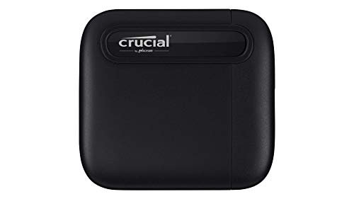 Crucial CT2000X6SSD9 X6 2 TB Portable SSD – Up to 540 MB/s – USB 3.2 – External Solid State Drive, USB-C