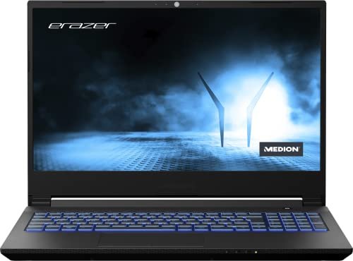 MEDION Crawler E25 15.6" AMD Ryzen 5-5600H 8GB 512SSD FHD 144Hz RTX 3050 Gaming Laptop,Black,30033286