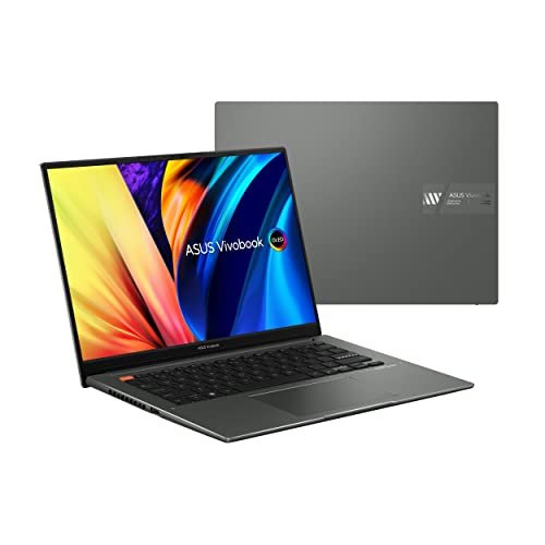 ASUS VivoBook S 14X OLED Laptop, 14.5” 2.8K 16:10 120Hz Display, AMD Ryzen 7 6800H CPU, 16GB RAM, 1TB SSD, Windows 11 Home, M5402RA-AS71-CA